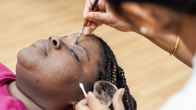 Eyebrow tinting at Mega Spa & Brows